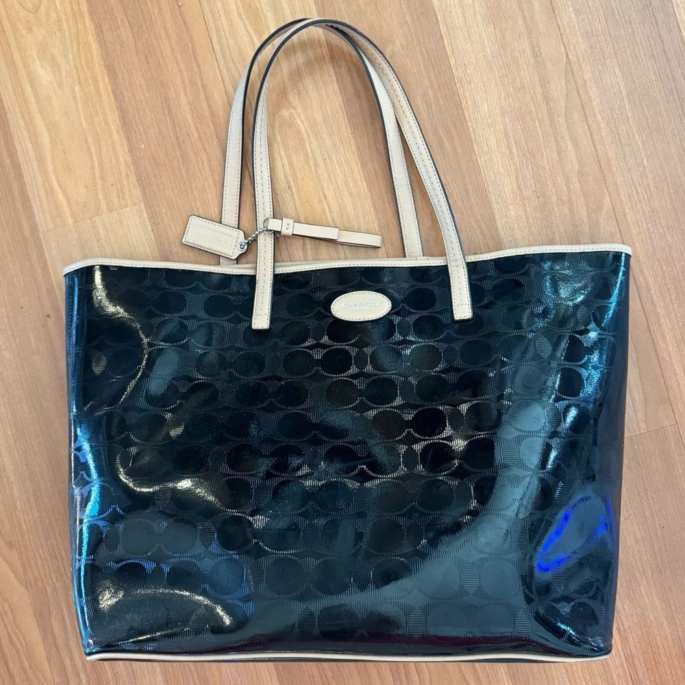Coach Metro Embossed Leather Tote